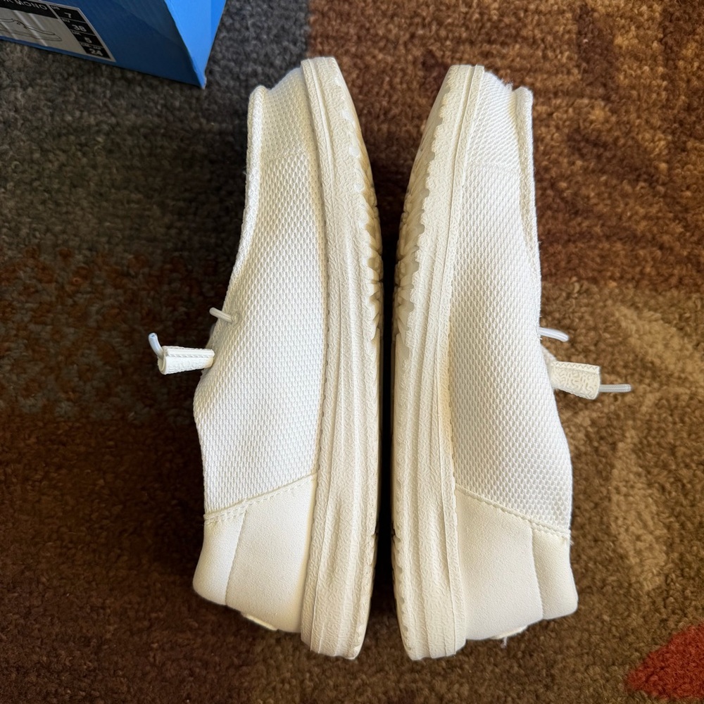 Hey Dude White Wendy Funk Mono Slip On Shoe - Picture 6 of 11
